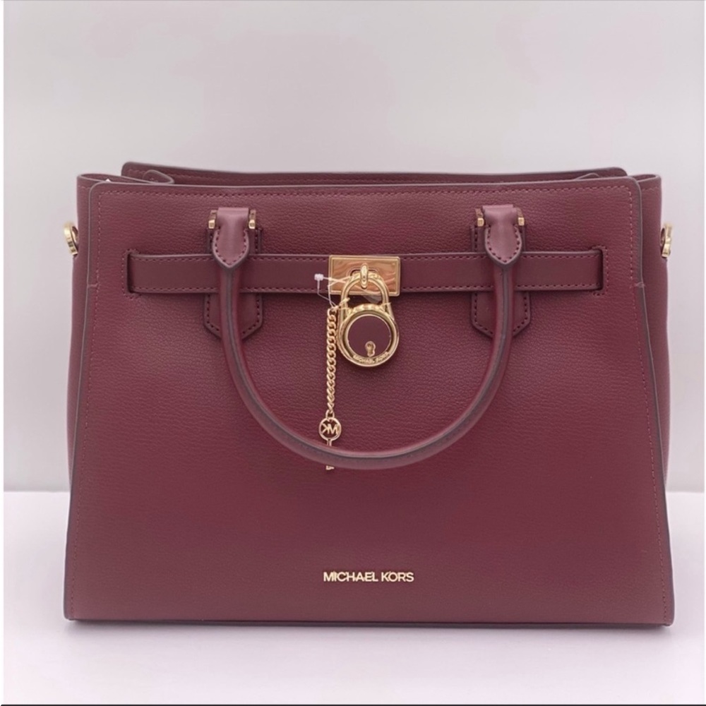 Michael Kors Hamilton Meidum
Satchel Shoulder Crossbody Bag
Merlot - Picture 4 of 15